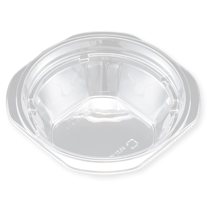 リスパック サラダ・フルーツ容器　バイオカップ　マルル　本体 13-45B PABD202 50枚/袋（ご注文単位16袋）【直送品】