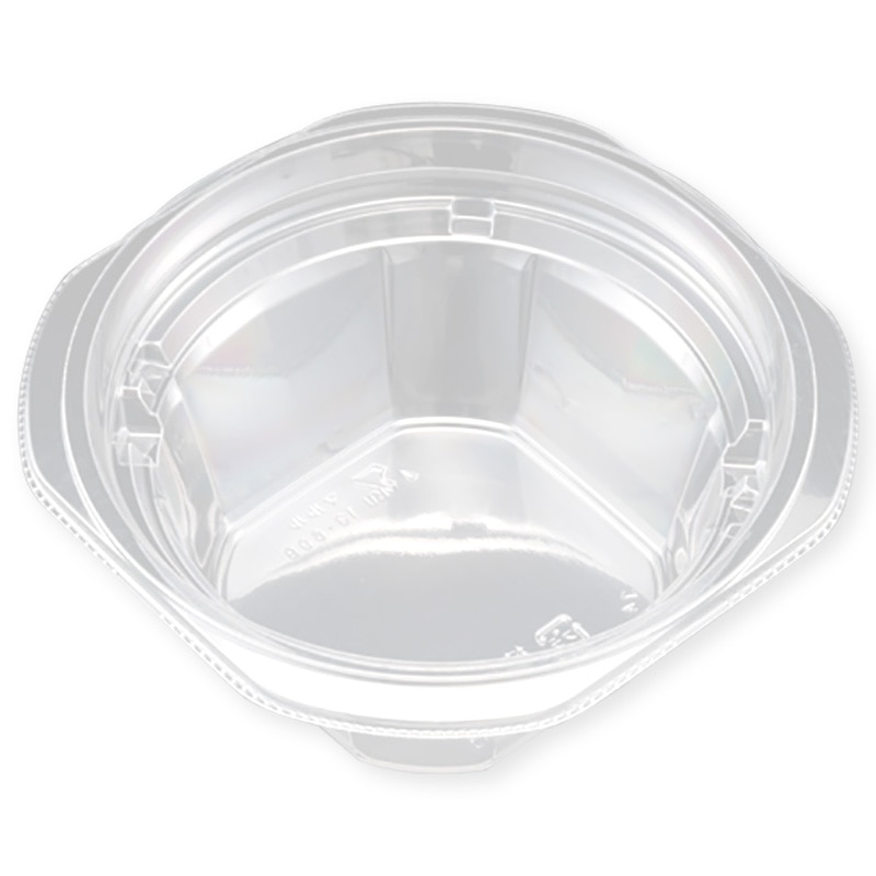 リスパック サラダ・フルーツ容器　バイオカップ　マルル　本体 13-60B PABD203 50枚/袋（ご注文単位16袋）【直送品】