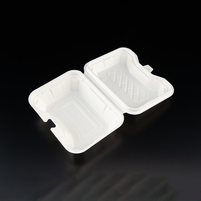 リスパック 一体式弁当容器　ニュートデリカ　シェルBOX 40 RHDT211　アイボリー 25枚/袋（ご注文単位12袋）【直送品】