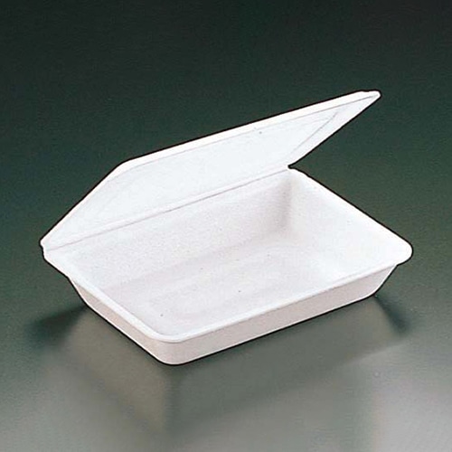 リスパック 弁当容器 折り蓋 小 白 RLBE030 100枚/袋（ご注文単位15袋）【直送品】