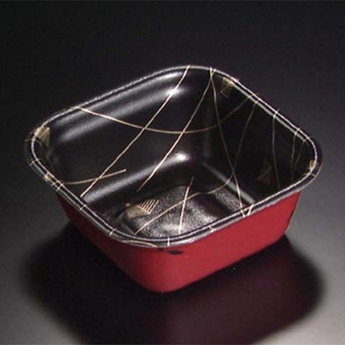 リスパック 丼容器　角丼　本体 大 RLBF003　金杉 50枚/袋（ご注文単位12袋）【直送品】