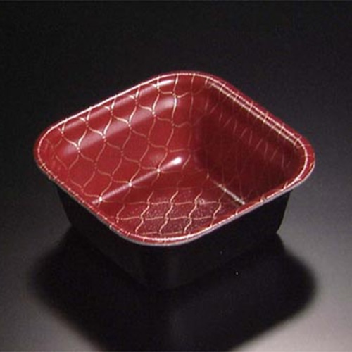 リスパック 丼容器　角丼　本体 中 RLBF020　夕波 25枚/袋（ご注文単位24袋）【直送品】