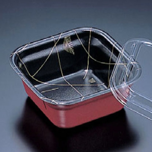 リスパック 丼容器　角丼　本体 中　金杉 RLBF025 25枚/袋（ご注文単位24袋）【直送品】