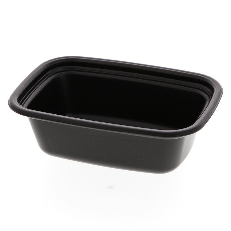 リスパック 丼容器 長角丼 本体 黒 50枚/袋