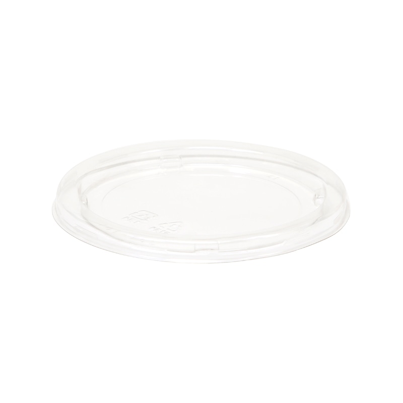 リスパック 食品容器 バイオカップ（クリーンカップ） 丸型 101パイTCL 外嵌合蓋 50個/袋