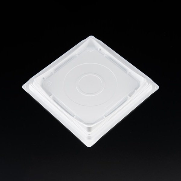 リスパック デザート容器 バイオカップキューブルック 本体 17 白 50枚/袋(ご注文単位8袋)【直送品】