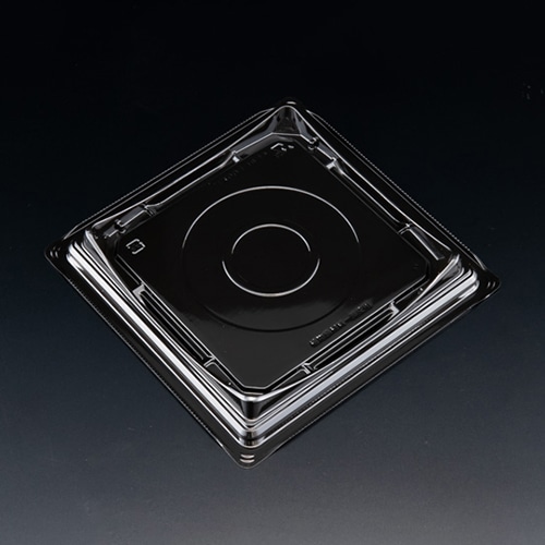 リスパック デザート容器 バイオカップ キューブルック 本体 17 黒 PABK442 50枚/袋(ご注文単位8袋)【直送品】