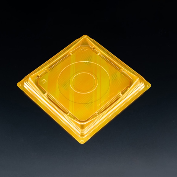 リスパック デザート容器 バイオカップキューブルック 本体 17 金 50枚/袋(ご注文単位8袋)【直送品】