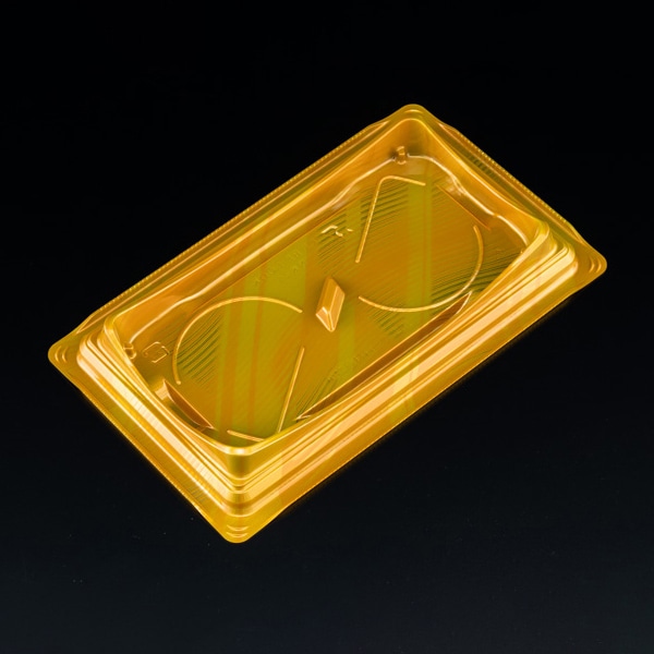 リスパック デザート容器 バイオカップ キューブルック 本体 NK25 金 50枚/袋(ご注文単位12袋)【直送品】