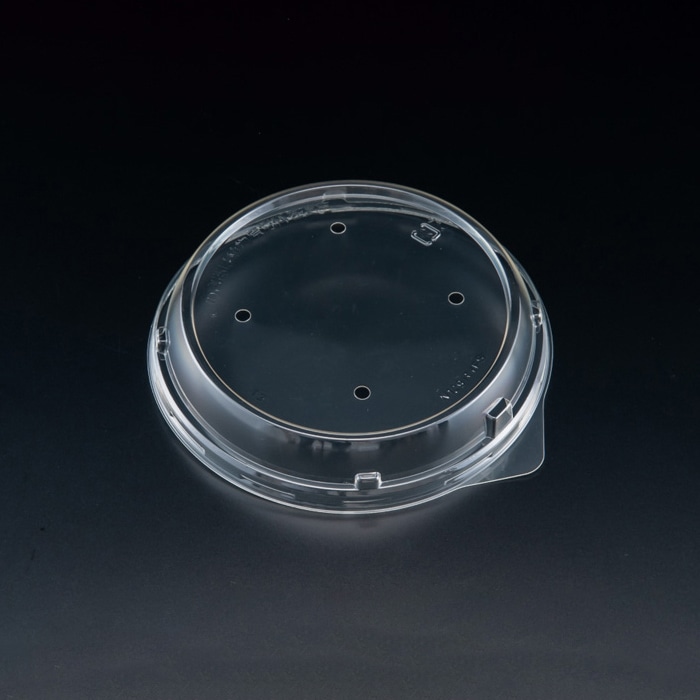 リスパック サラダ容器 ニュートカップN 外嵌合蓋 N129パイFS 穴4H クリアー防曇 50枚/袋(ご注文単位15袋)【直送品】