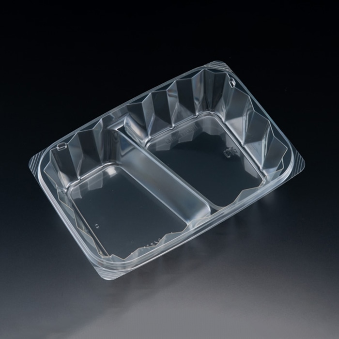 リスパック 惣菜容器 ニュートカップ NTスライス 本体 21F 2S クリアー 50枚/袋(ご注文単位16袋)【直送品】