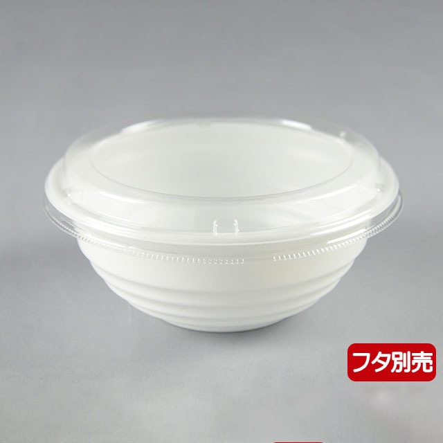どんぶり容器「YS丼 YS丼 本体 D-1 白 50枚/袋(ご注文単位12袋)【直送品】