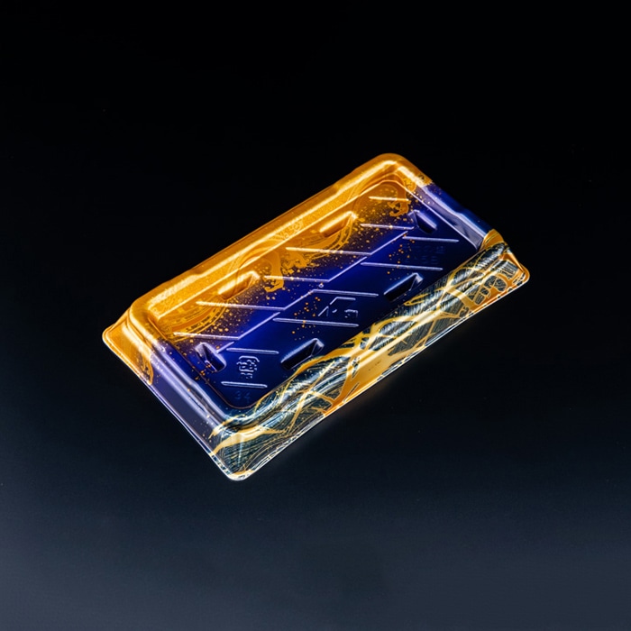 リスパック 寿司容器 千代の盛 本体 2-5B RSAT244 明け星紺 50枚/袋(ご注文単位6袋)【直送品】