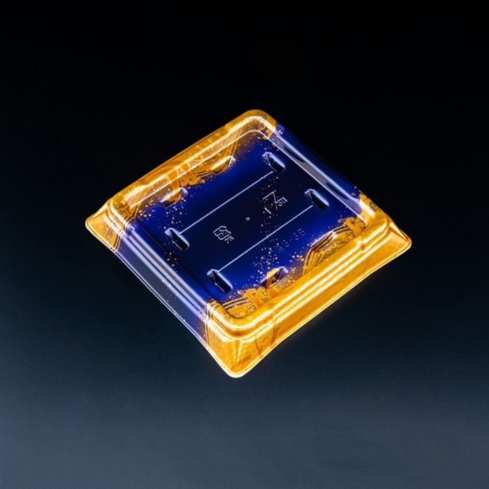 リスパック 寿司容器 千代の盛 本体 3-3B RSAT404 明け星紺 50枚/袋(ご注文単位6袋)【直送品】