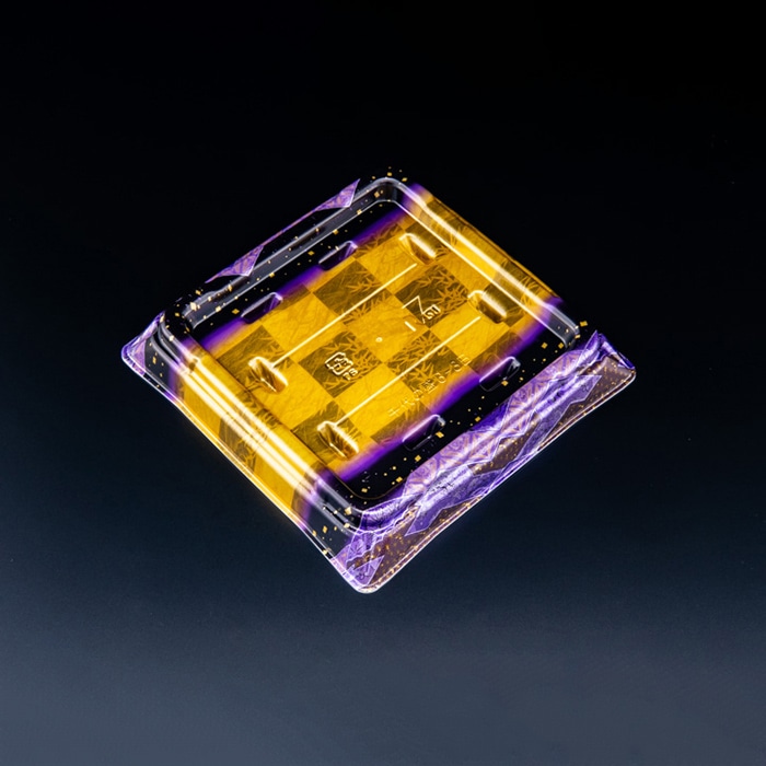 リスパック 寿司容器　千代の盛　本体 3-3B RSAT405　天箔紫 50枚/袋（ご注文単位6袋）【直送品】