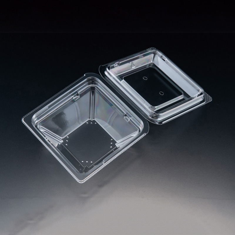 リスパック 青果容器 バイオカップ プリズムシェル 11-43 50枚/袋(ご注文単位15袋)【直送品】