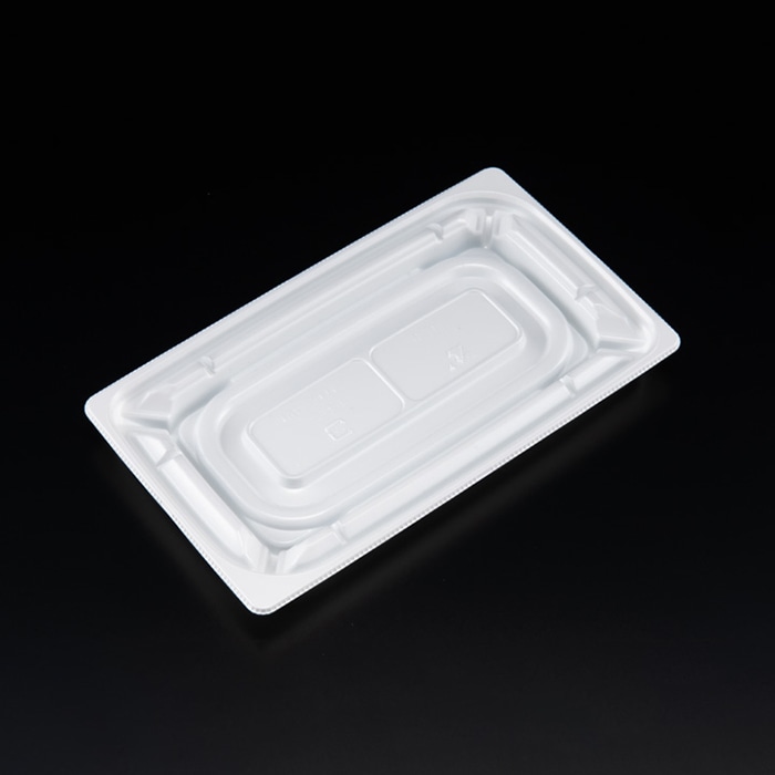 リスパック 惣菜容器　バイオカップ優枠　本体 20-11B PABH333　白 50枚/袋（ご注文単位16袋）【直送品】