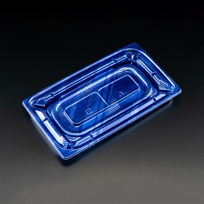 リスパック 惣菜容器　バイオカップ優枠　本体 20-11B PABH337　ルミナスブルー 50枚/袋（ご注文単位16袋）【直送品】