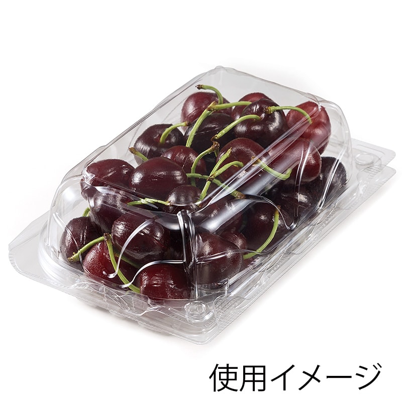 リスパック 青果容器　バイオ　とれたて 18-12（60） PBTT371 50枚/袋（ご注文単位12袋）【直送品】