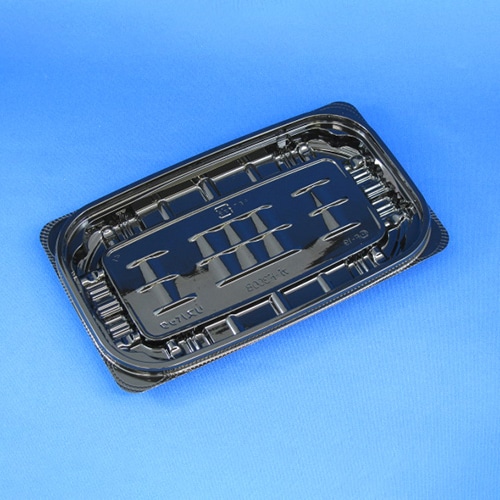 リスパック 惣菜容器 クリーンカップガード 本体 300B PAQA186 黒 50枚/袋(ご注文単位32袋)【直送品】