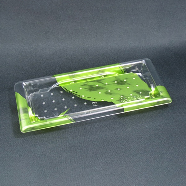 リスパック 寿司容器 AーPET 板前 本体 05B はやて緑 RRB2978 50枚/袋(ご注文単位16袋)【直送品】