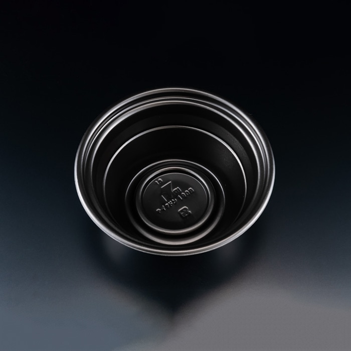 リスパック 丼容器 テイク丼 本体 190B RHDT761 黒 50枚/袋(ご注文単位8袋)【直送品】