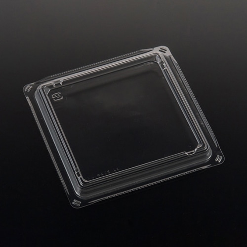 リスパック サラダ容器 バイオカップ キューブ 内嵌合蓋 14-TC クリアー防曇 PABK290 50枚/袋（ご注文単位12袋）【直送品】