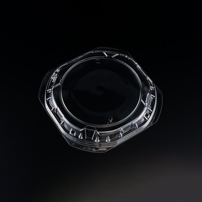 リスパック 冷やし麺容器　バイオピタリ　外嵌合蓋 182　OC PBAA596 100枚/袋（ご注文単位6袋）【直送品】