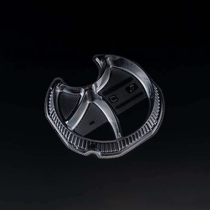 リスパック 冷やし麺容器　バイオピタリ　中皿3S-1 182 PBAA511 100枚/袋（ご注文単位12袋）【直送品】