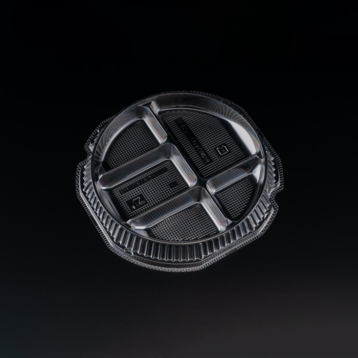 リスパック 冷やし麺容器　バイオピタリ　中皿5S-1 182 PBAA541 100枚/袋（ご注文単位12袋）【直送品】