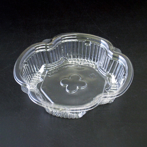 リスパック サラダ容器 クリーンカップ よつば 本体 15-35 B クリアー PAPR890 50個/袋（ご注文単位18袋）【直送品】