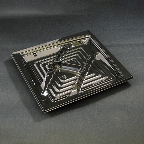 リスパック 惣菜容器 クリーンカップつどい 本体 D21BZ4S PAQS831 黒 50枚/袋(ご注文単位8袋)【直送品】