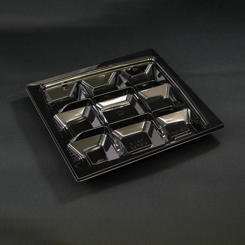 リスパック 惣菜容器 クリーンカップつどい 本体 D21BF9S PAQS851 黒 50枚/袋(ご注文単位8袋)【直送品】