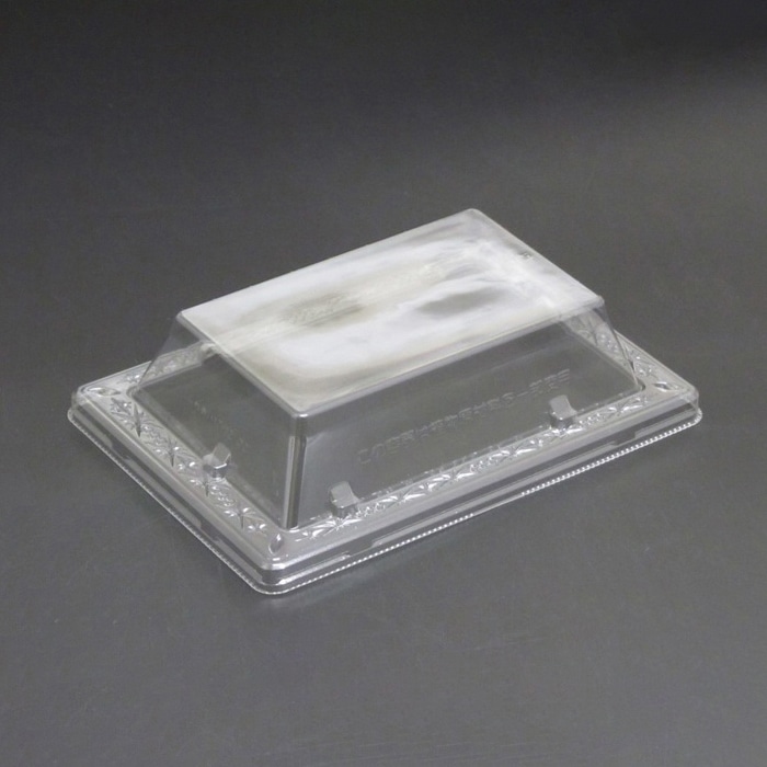 リスパック 寿司容器 バイオPET ふれあい 外嵌合蓋 17-12OC クリアー防曇 FABP070 50枚/袋(ご注文単位24袋)【直送品】