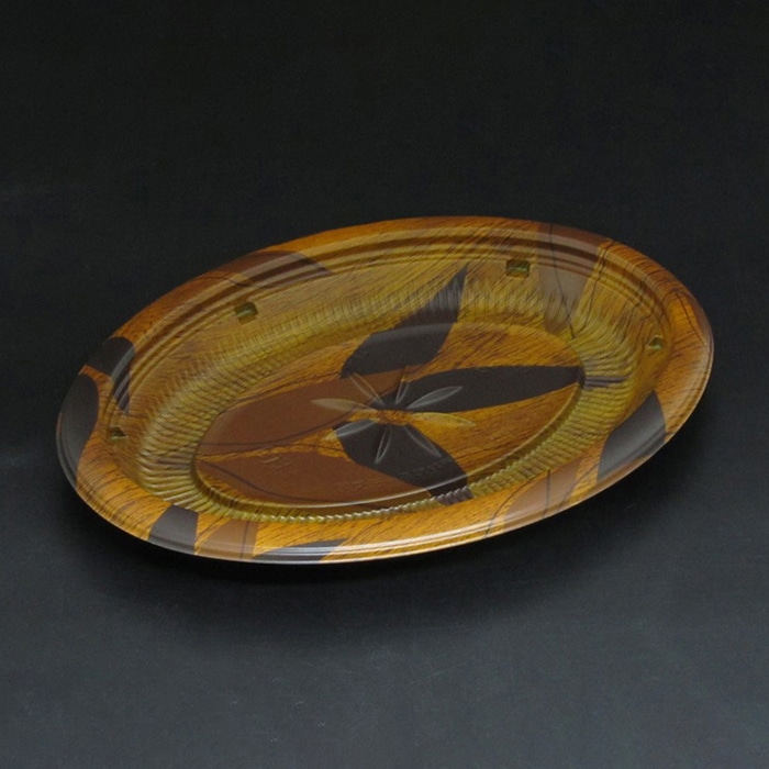 リスパック 軽食容器 バイオデリカKA 本体 M24B モカブラウン RHBD825 50枚/袋(ご注文単位12袋)【直送品】