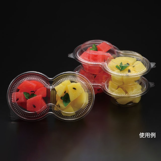 惣菜サラダ容器　コンビカップ2M　本体  クリア 50枚/袋（ご注文単位16袋）【直送品】