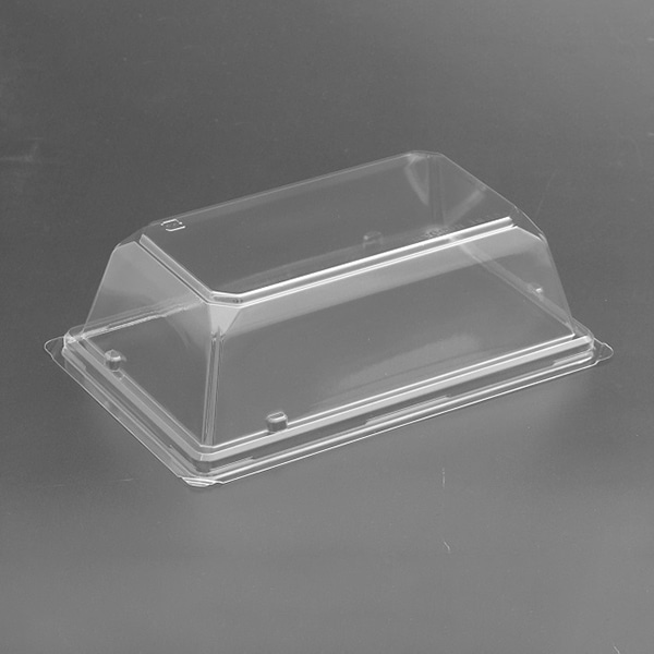 リスパック 青果容器 クリーンカップキューブH 外嵌合蓋 08-OCH クリアー防曇 50枚/袋(ご注文単位12袋)【直送品】