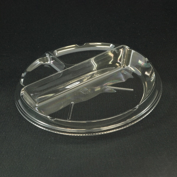 リスパック 冷し麺容器 クリーンボール キャッチ 中皿 178 3S-2 クリアー PAPU509 100枚/袋（ご注文単位12袋）【直送品】