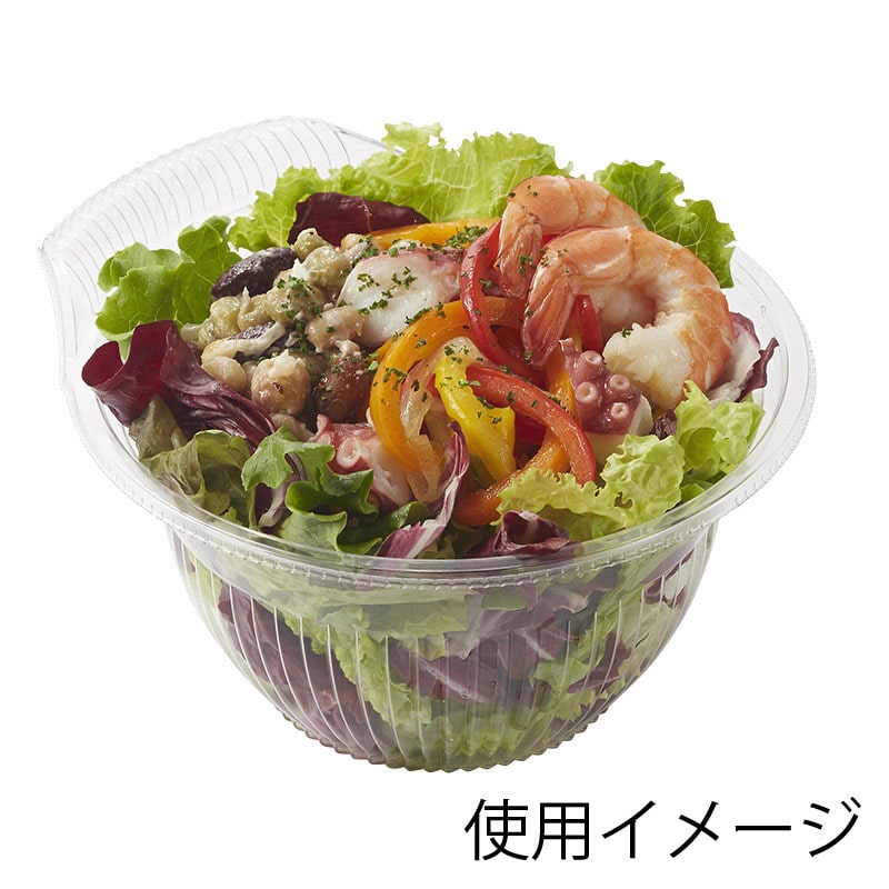 リスパック 食品容器 クリーンフォーユーBOWL PACP111 M 本体 50枚/袋