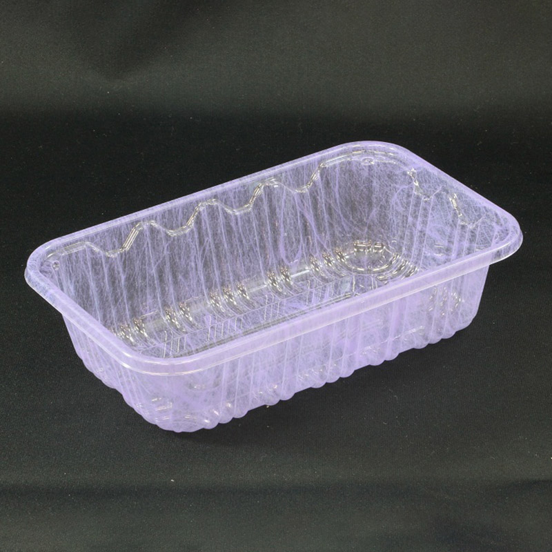 リスパック 青果容器　フルーツ 2　U 紫 100枚/袋（ご注文単位10袋）【直送品】