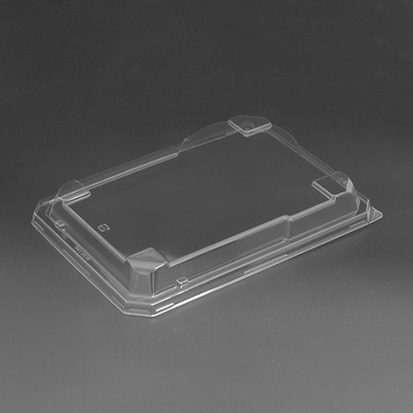 リスパック 冷麺セット容器 割り子 外嵌合蓋 25 クリアー防曇 RRAI859 100枚/袋（ご注文単位6袋）【直送品】