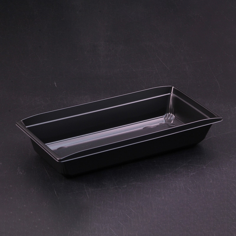 リスパック 弁当容器 饗庵 中皿1 3 黒 RHHL321 50枚/束(ご注文単位18束)【直送品】