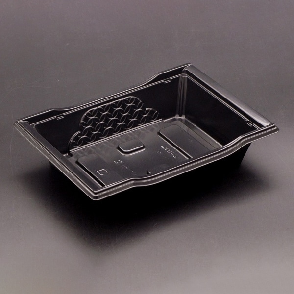 リスパック 弁当容器 饗庵 本体 4B 黒 RHHL401 50枚/束(ご注文単位18束)【直送品】