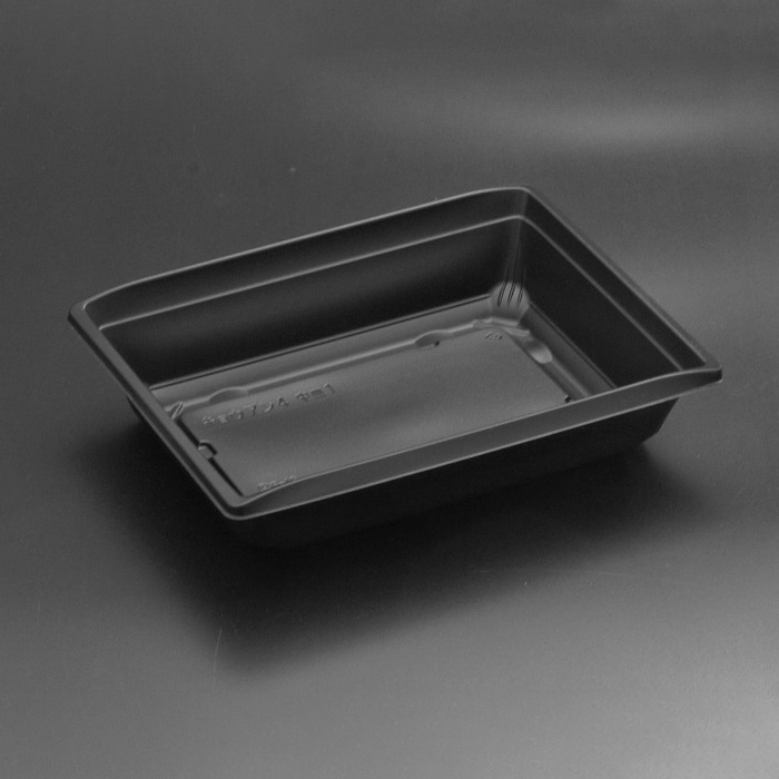 リスパック 弁当容器 饗庵 中皿1 4 黒 RHHL421 50枚/束(ご注文単位18束)【直送品】
