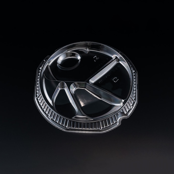 リスパック 冷やし麺容器 バイオピタリ 中皿3S-3 195 PBAA713 100枚/袋(ご注文単位8袋)【直送品】