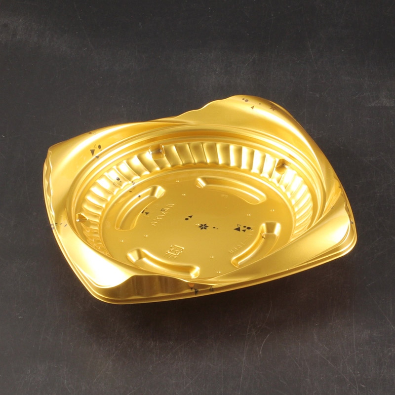 リスパック デザート容器　クリーンカップ　シャイニー　本体 165B カリス金 50枚/袋（ご注文単位20袋）【直送品】