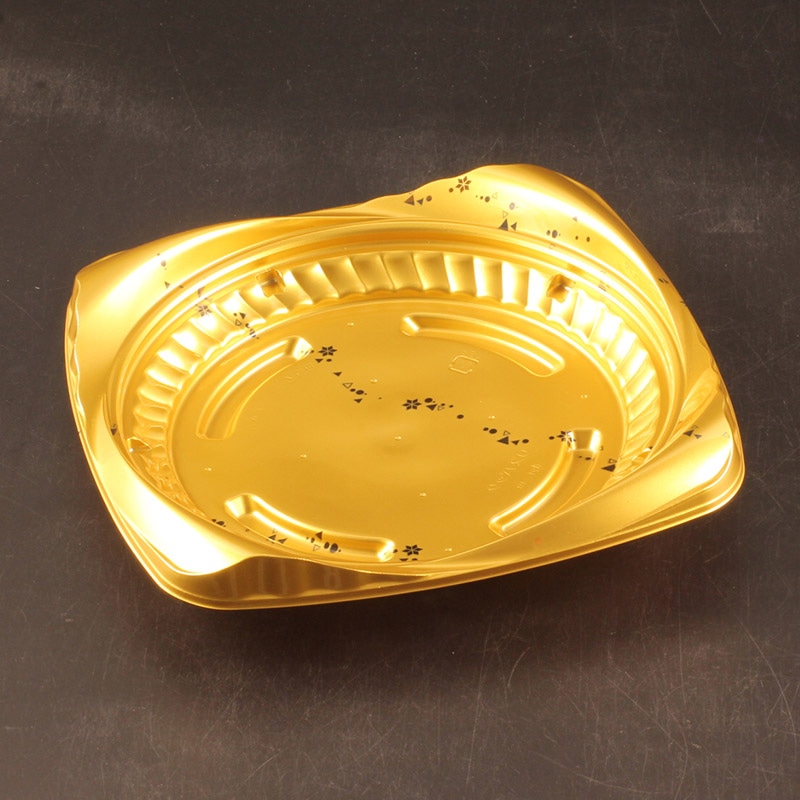 リスパック デザート容器　クリーンカップ　シャイニー　本体 195B カリス金 50枚/袋（ご注文単位12袋）【直送品】