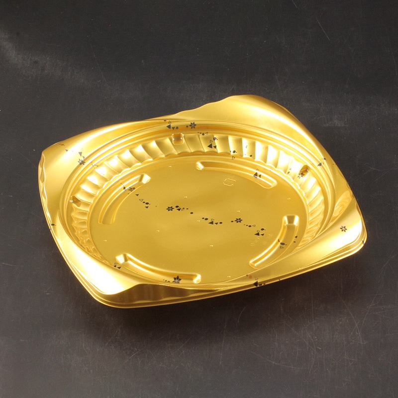 リスパック デザート容器　クリーンカップ　シャイニー　本体 215B カリス金 50枚/袋（ご注文単位12袋）【直送品】