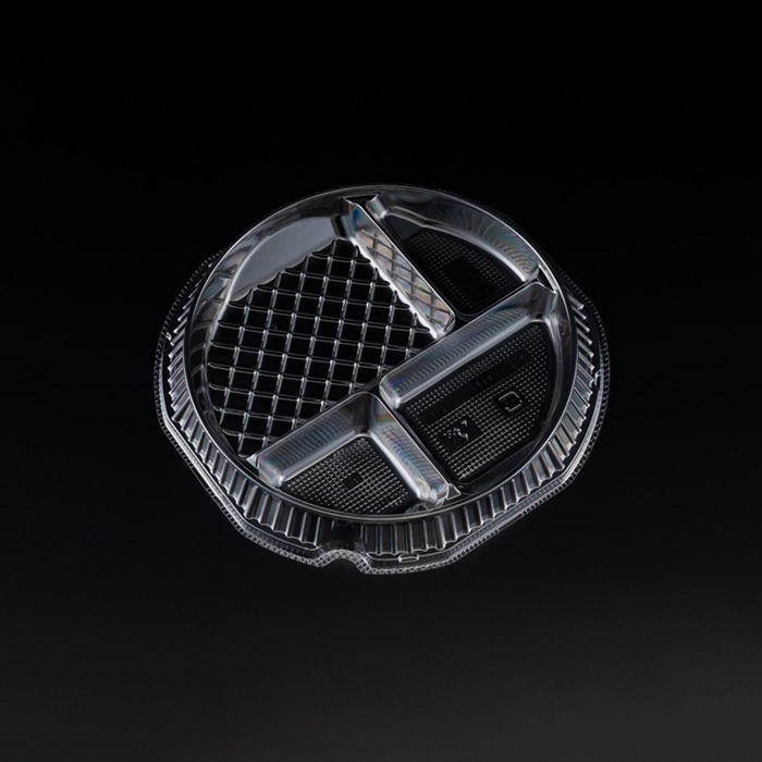 リスパック 冷やし麺容器 バイオピタリ 中皿4S-2 195 PBAA722 100枚/袋(ご注文単位8袋)【直送品】