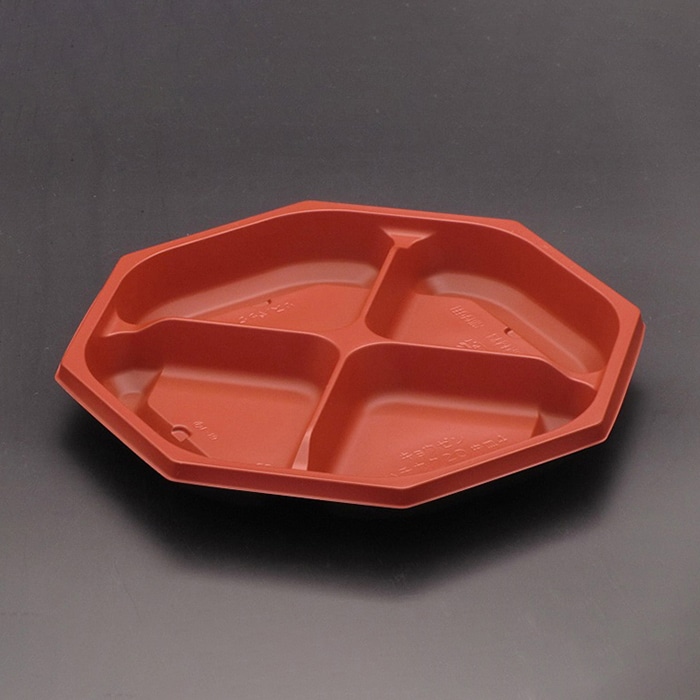 リスパック 弁当容器 饗膳 八角 中皿4 20 RBS RHHK622 50枚/袋(ご注文単位12袋)【直送品】